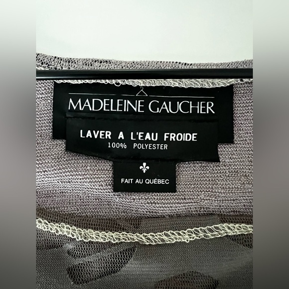 Madeleine Gaucher multi print animal top poncho lightweight Quebec One Size - Picture 4 of 7